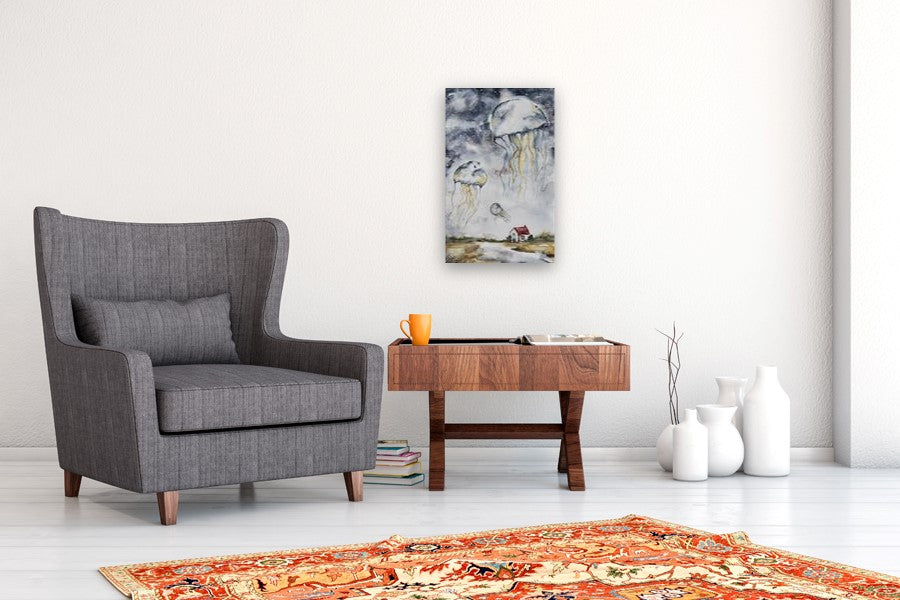 Become the Moon by Evgenia Smirnova |  Closeup View of Artwork 