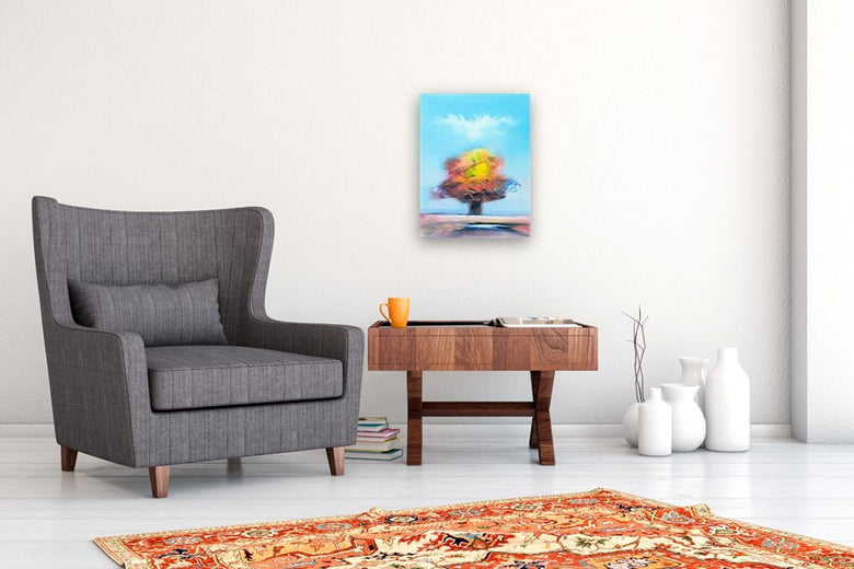 Seasons Tree by George Peebles |  In Room View of Artwork 