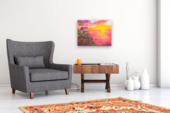 Original art for sale at UGallery.com | Cliffside Perch by Karen E Lewis | $1,000 | oil painting | 18' h x 24' w | thumbnail 5