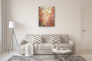 Cat and Butterflies by Natasha Tayles |  In Room View of Artwork 