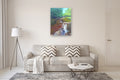 Original art for sale at UGallery.com | Light Dance on Mingo Creek by Benjamin Thomas | $1,875 | acrylic painting | 40' h x 30' w | thumbnail 5
