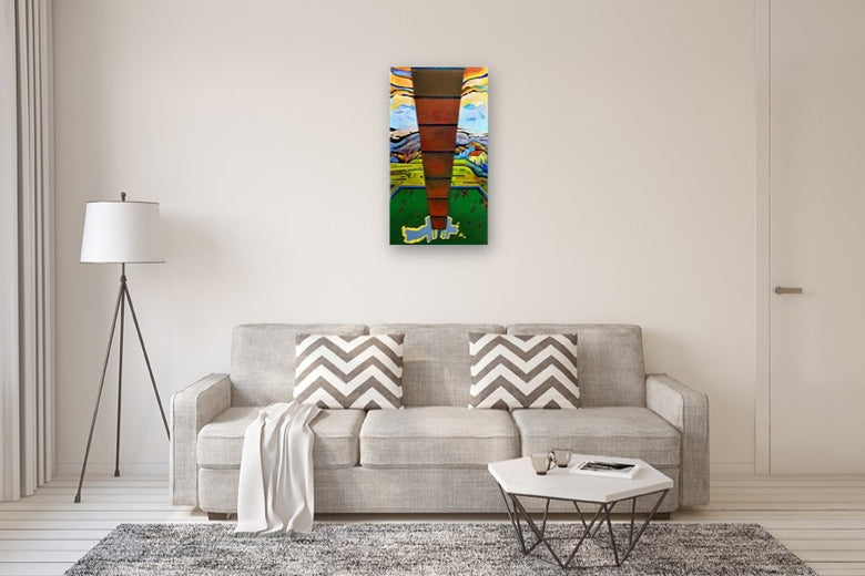Concrete Slide by Edward McHugh |  In Room View of Artwork 