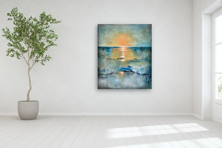The King Sun by Fernando Garcia |  In Room View of Artwork 
