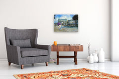 Original art for sale at UGallery.com | Fa Caldo by Onelio Marrero | $1,150 | oil painting | 18' h x 24' w | thumbnail 5