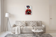 Original art for sale at UGallery.com | Talking Hands by Nicholas Robertson | $1,450 | acrylic painting | 27.5' h x 19.7' w | thumbnail 5