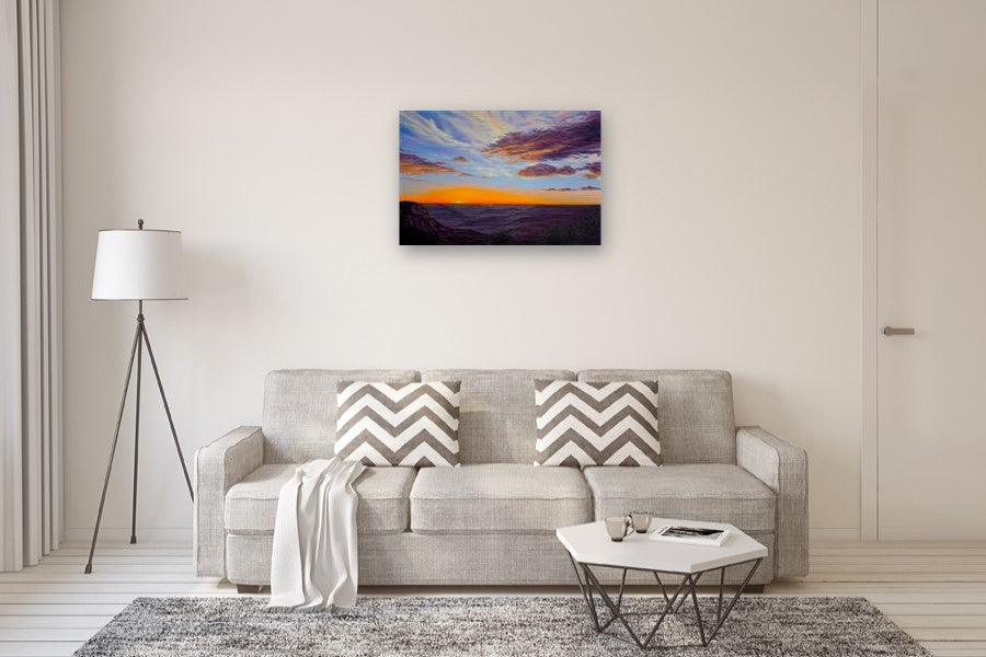 Sunset by Olena Nabilsky |  In Room View of Artwork 