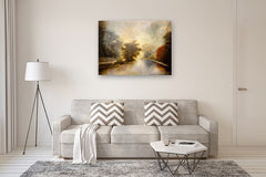 Original art for sale at UGallery.com | View from the Bridge by Candice Eisenfeld | $5,800 | acrylic painting | 36' h x 48' w | thumbnail 5