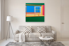 Original art for sale at UGallery.com | Window1 by Wenjie Jin | $2,400 | acrylic painting | 47.24' h x 47.24' w | thumbnail 4