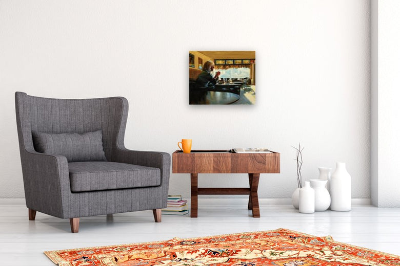 Stalling and Waiting by Onelio Marrero |  In Room View of Artwork 