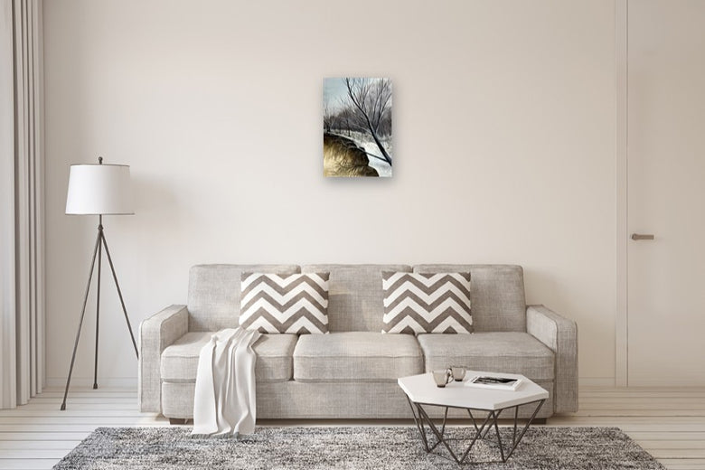 Silent Ravine by Vic Roschkov |  In Room View of Artwork 