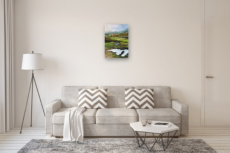 Spring Rains by Vic Roschkov |  In Room View of Artwork 