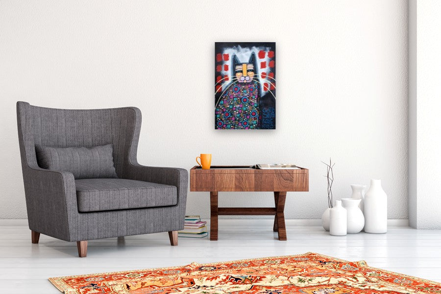 Gatto N.2 by Sara Rodighiero |  In Room View of Artwork 