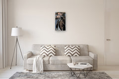 Original art for sale at UGallery.com | Both Barrels by Duane Brown | $1,525 | oil painting | 30' h x 15' w | thumbnail 5