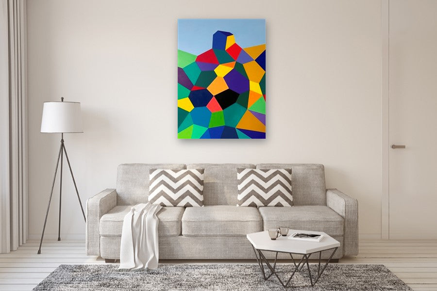 House on the Hill by John Gardner |  In Room View of Artwork 