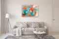 Original art for sale at UGallery.com | Tangerine Glow by Drew Noel Marin | $3,800 | acrylic painting | 36' h x 48' w | thumbnail 5