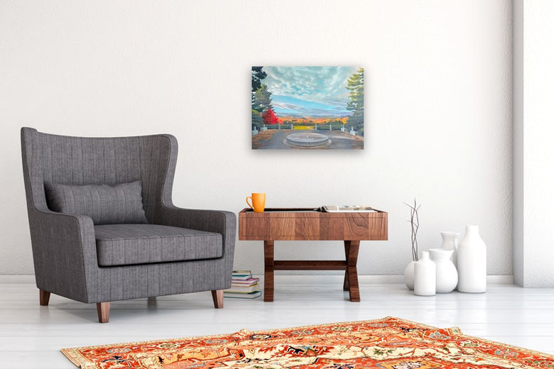 The Stone Compass - Commission by Jesse Aldana |  In Room View of Artwork 