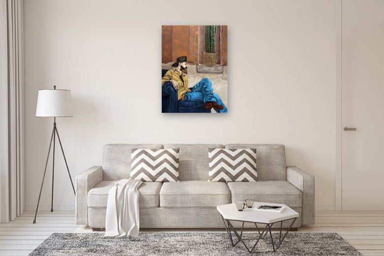 Hombre Duro by Duane Brown |  In Room View of Artwork 