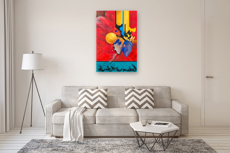 Warriors December 19 2025 by René Serrano Rodríguez |  In Room View of Artwork 