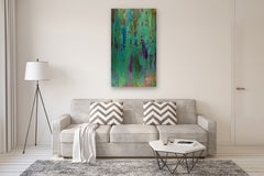 Original art for sale at UGallery.com | Shaman's Dream by Alicia Dunn | $2,175 | acrylic painting | 60' h x 30' w | thumbnail 5