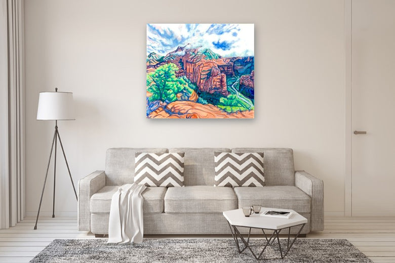 Canyon Calling by Crystal DiPietro |  In Room View of Artwork 