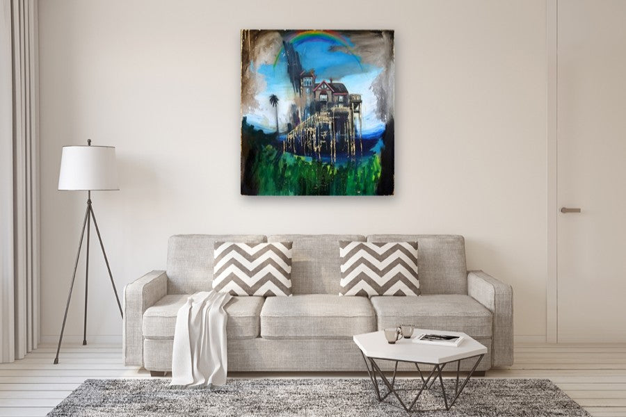 Gold Edges by Scott Dykema |  In Room View of Artwork 