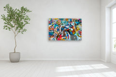 Original art for sale at UGallery.com | Meditation Endurance by Allen Wittert | $5,850 | acrylic painting | 38.25' h x 59.5' w | thumbnail 5