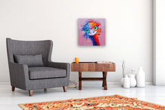 Original art for sale at UGallery.com | Astonished One by Viktoria Goudbeek | $1,300 | oil painting | 19.7' h x 19.7' w | thumbnail 5