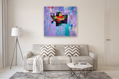 Original art for sale at UGallery.com | Old School Trawler by Allen Wittert | $4,100 | acrylic painting | 44' h x 48' w | thumbnail 5