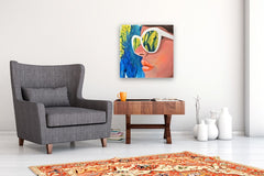 Original art for sale at UGallery.com | New Shades by Leticia Lacy | $1,750 | acrylic painting | 24' h x 24' w | thumbnail 5
