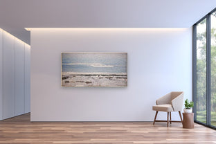 Three White Noise Walls by Jack R. Mesa |  In Room View of Artwork 