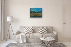 Original art for sale at UGallery.com | Fields of Sunshine by Claudia Verciani | $2,375 | oil painting | 24' h x 30' w | thumbnail 5