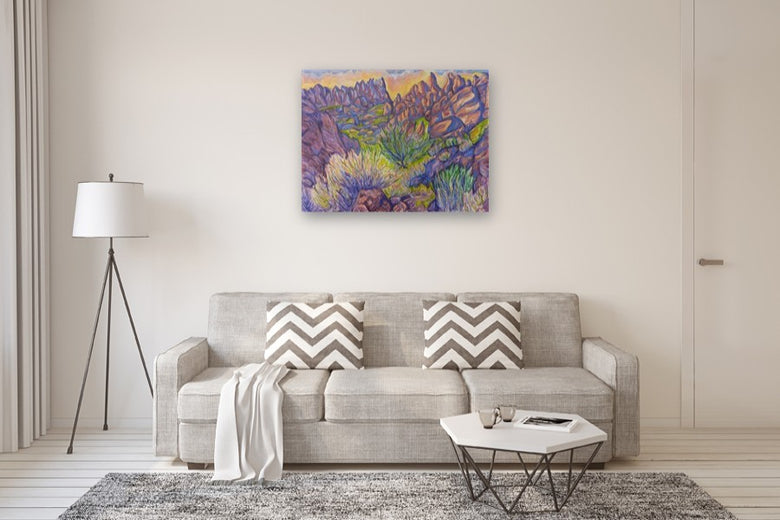 Evening in the Canyon by Crystal DiPietro |  In Room View of Artwork 