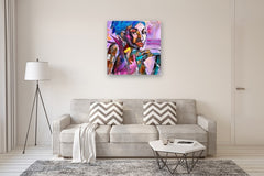 Original art for sale at UGallery.com | Bronze and Gold by Allen Wittert | $4,200 | acrylic painting | 35.5' h x 35.5' w | thumbnail 5