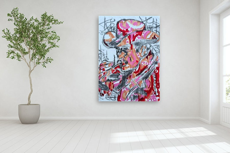 The Rebel’s Pause by Rodion Gilmitdinov |  In Room View of Artwork 