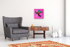 Original art for sale at UGallery.com | Jaws of Joy by Allen Wittert | $800 | acrylic painting | 16' h x 16' w | thumbnail 5