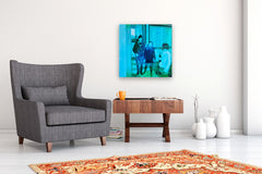 Original art for sale at UGallery.com | Left and Leaving by Kristen Brown | $1,350 | oil painting | 24' h x 24' w | thumbnail 5