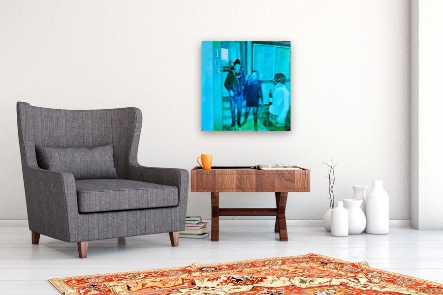 Left and Leaving by Kristen Brown |  In Room View of Artwork 
