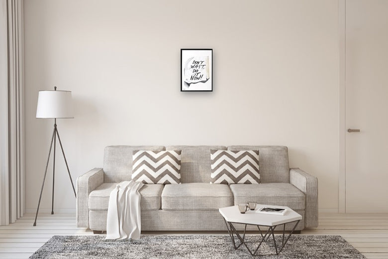 Don’t Wait Do It Now by Jay Jones (aka FunnyTummy) |  In Room View of Artwork 
