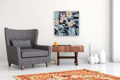 Original art for sale at UGallery.com | Table Flowers by Arden Rose | $750 | acrylic painting | 24' h x 24' w | thumbnail 5