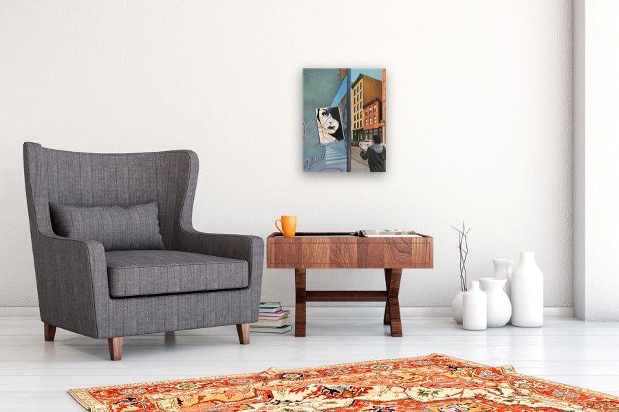 Street / Map by Nick Savides |  In Room View of Artwork 