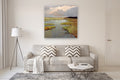 Original art for sale at UGallery.com | Marsh by Mary Pratt | $3,275 | oil painting | 48' h x 48' w | thumbnail 5