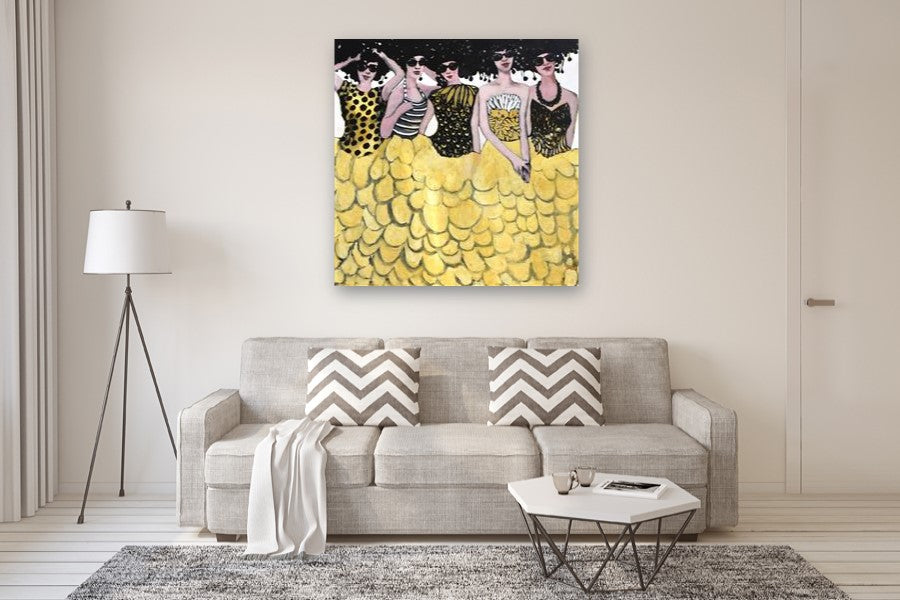 Sisterhood by Mary Pratt |  In Room View of Artwork 