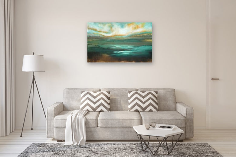 Daybreak by Drew Noel Marin |  In Room View of Artwork 