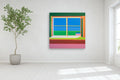 Original art for sale at UGallery.com | Window10 by Wenjie Jin | $4,700 | acrylic painting | 60' h x 60' w | thumbnail 5