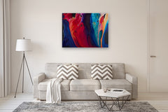 Original art for sale at UGallery.com | Quiet Fire by Krispen Spencer | $4,200 | acrylic painting | 36' h x 48' w | thumbnail 5