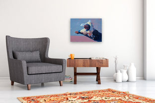 The Business Traveler in Paris Number Three by Warren Keating |  In Room View of Artwork 