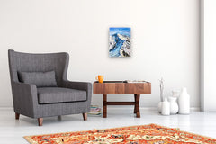 Original art for sale at UGallery.com | Glacier Ascent by Tiffany Blaise | $475 | mixed media artwork | 16' h x 12' w | thumbnail 5