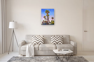 Palm Trees on The Street, (Hollywood, Sunny Day) by Suren Nersisyan |  In Room View of Artwork 