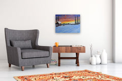 Original art for sale at UGallery.com | Winter Harvest by Art Clark | $950 | acrylic painting | 18' h x 24' w | thumbnail 5