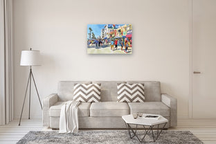Beach Boardwalk by John Jaster |  In Room View of Artwork 
